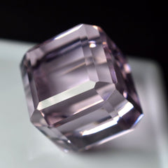 52.46 Carat Cube Cut Lab-Created Pink Kunzite CERTIFIED Loose Gemstone