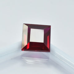 Mosambique 14.05 Ct CERTIFIED Loose Gemstone PIGEON BLOOD Red RUBY Square CUT.