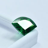 A+ Quality Green Garnet CERTIFIED Gemstone Loose 10.25 Carat Natural Fancy Cut .