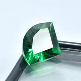 A+ Quality Green Garnet CERTIFIED Gemstone Loose 10.25 Carat Natural Fancy Cut .