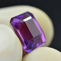 Natural Beautiful Purple Tanzanite 4.90 Ct Emerald Cut CERTIFIED Loose Gemstone