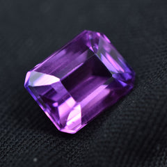 Natural Beautiful Purple Tanzanite 4.90 Ct Emerald Cut CERTIFIED Loose Gemstone