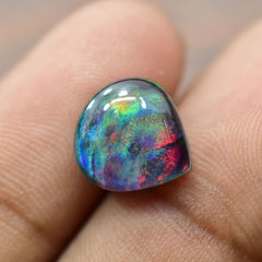 5.35 Ct Natural BOULDER OPAL Doublet PEAR SHAPE   Loose Gemstone CERTIFIED