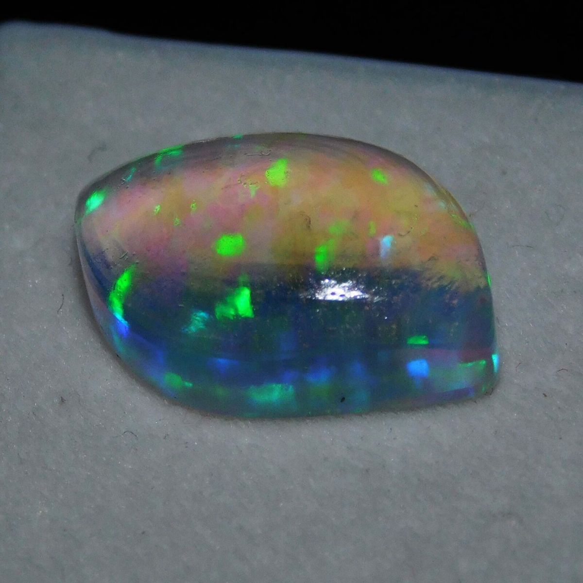 Fire OPAL DOUBLET Cabochon Shape 13 Ct Certified Loose Gemstone