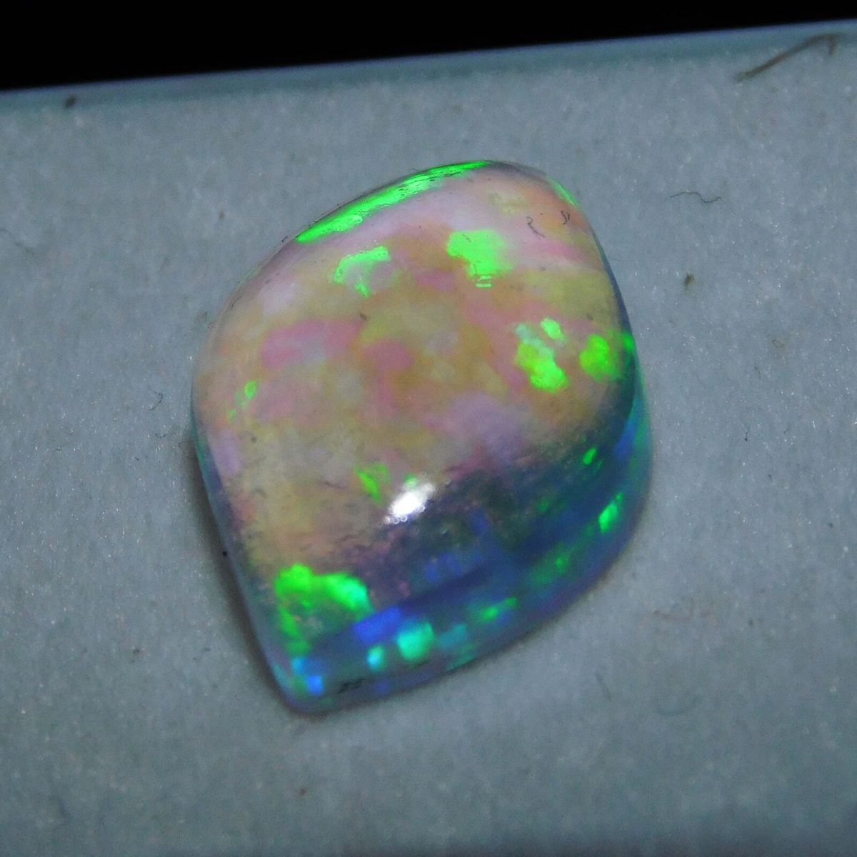 Fire OPAL DOUBLET Cabochon Shape 13 Ct Certified Loose Gemstone