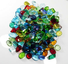 500 Ct Lab-Created Topaz  Loose Gemstone CERTIFIED Mix Color & Shape Lot