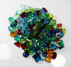 500 Ct Lab-Created Topaz  Loose Gemstone CERTIFIED Mix Color & Shape Lot