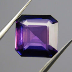 5.00 Ct NATURAL Square Cut Purple TANZANITE Stone Loose Gemstone CERTIFIED