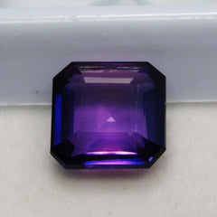 5.00 Ct NATURAL Square Cut Purple TANZANITE Stone Loose Gemstone CERTIFIED