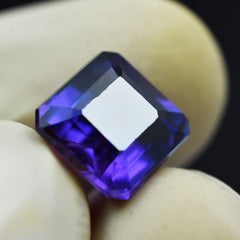 5.70 Ct Natural CERTIFIED Square Cut Purple Tanzanite Loose Gemstone