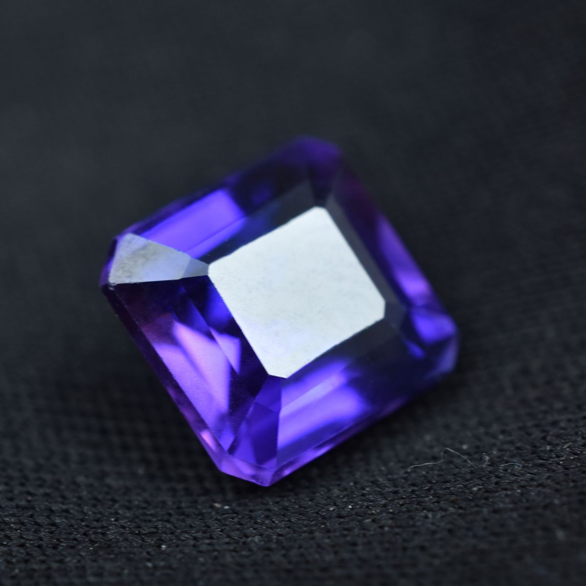 5.70 Ct Natural CERTIFIED Square Cut Purple Tanzanite Loose Gemstone