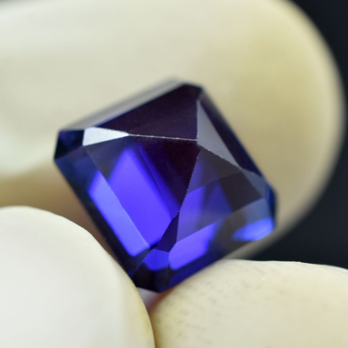 5.70 Ct Natural CERTIFIED Square Cut Purple Tanzanite Loose Gemstone