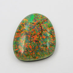 Natural Multi Color Monarch CERTIFIED Loose Gemstone 13.85 Ct Fancy Cut Opal