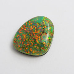 Natural Multi Color Monarch CERTIFIED Loose Gemstone 13.85 Ct Fancy Cut Opal