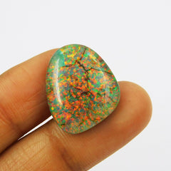 Natural Multi Color Monarch CERTIFIED Loose Gemstone 13.85 Ct Fancy Cut Opal