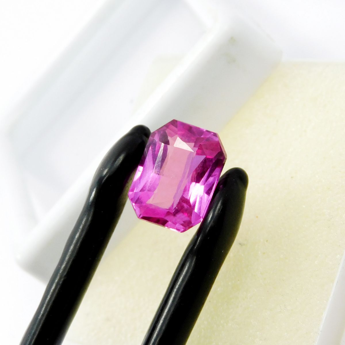 Perfect Emerald Cut 6.75 Carat Natural Pink Sapphire CERTIFIED Loose Gemstone