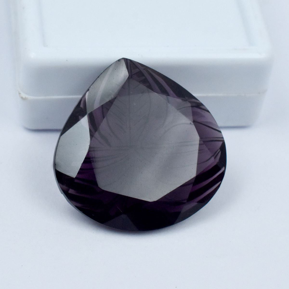 Purple Amethyst 41.95 Carat Pear Cut Natural CERTIFIED Loose Gemstone