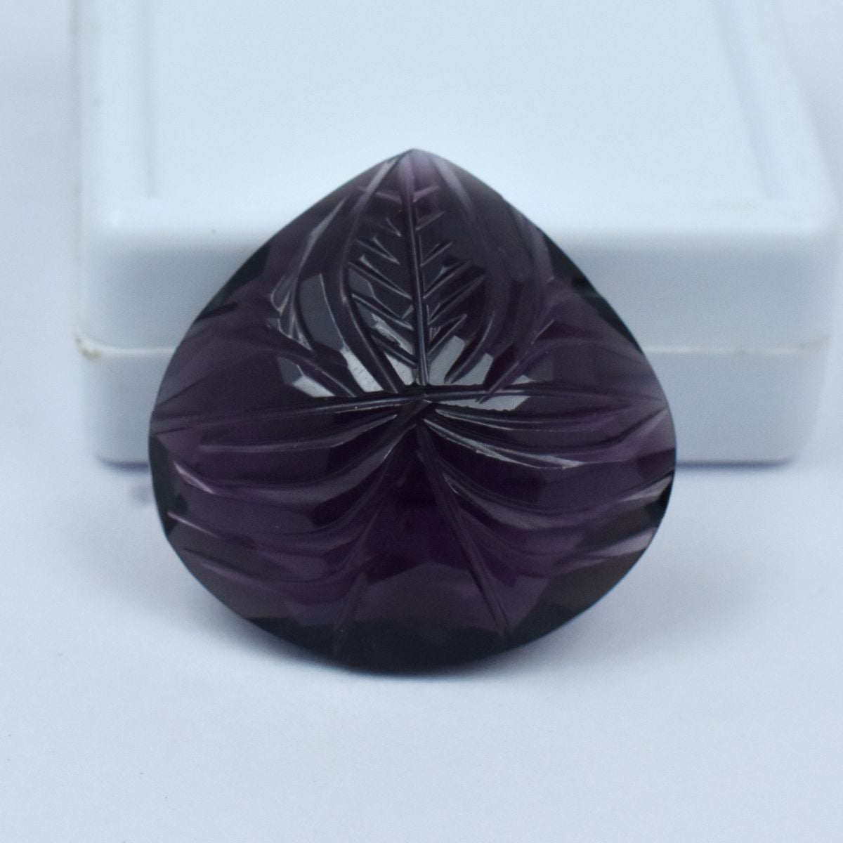 Purple Amethyst 41.95 Carat Pear Cut Natural CERTIFIED Loose Gemstone