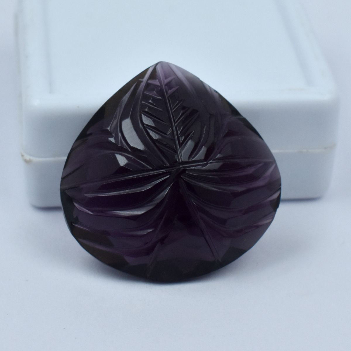 Purple Amethyst 41.95 Carat Pear Cut Natural CERTIFIED Loose Gemstone