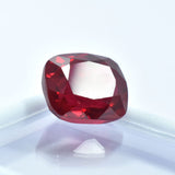 Angled View of Natural Red Ruby Gemstone - Certified Loose Ruby 60 Ct

