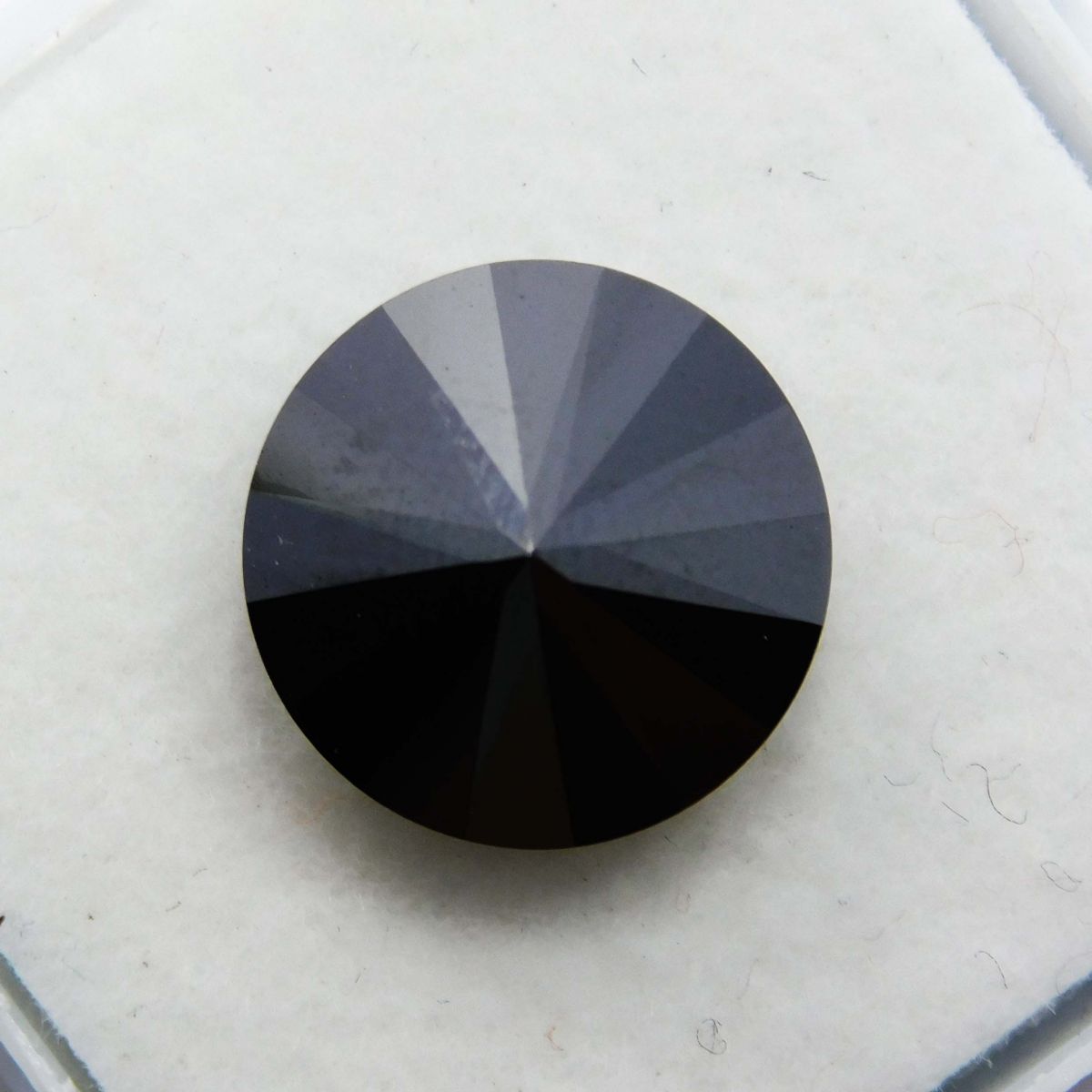 Ring Making Natural Black Moissanite Round Cut 4.60 Ct Loose Gemstone