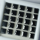 Black Moissanite Square Cut 24 Pcs Stunning Natural Gemstone 5x5 mm CERTIFIED