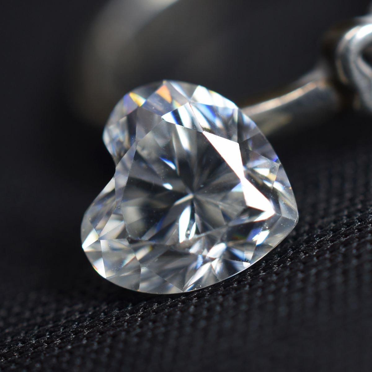 CERTIFIED Moissanite Gemstone 6.5x6.5 MM VVS1 D Color Heart Shape 1 Pcs