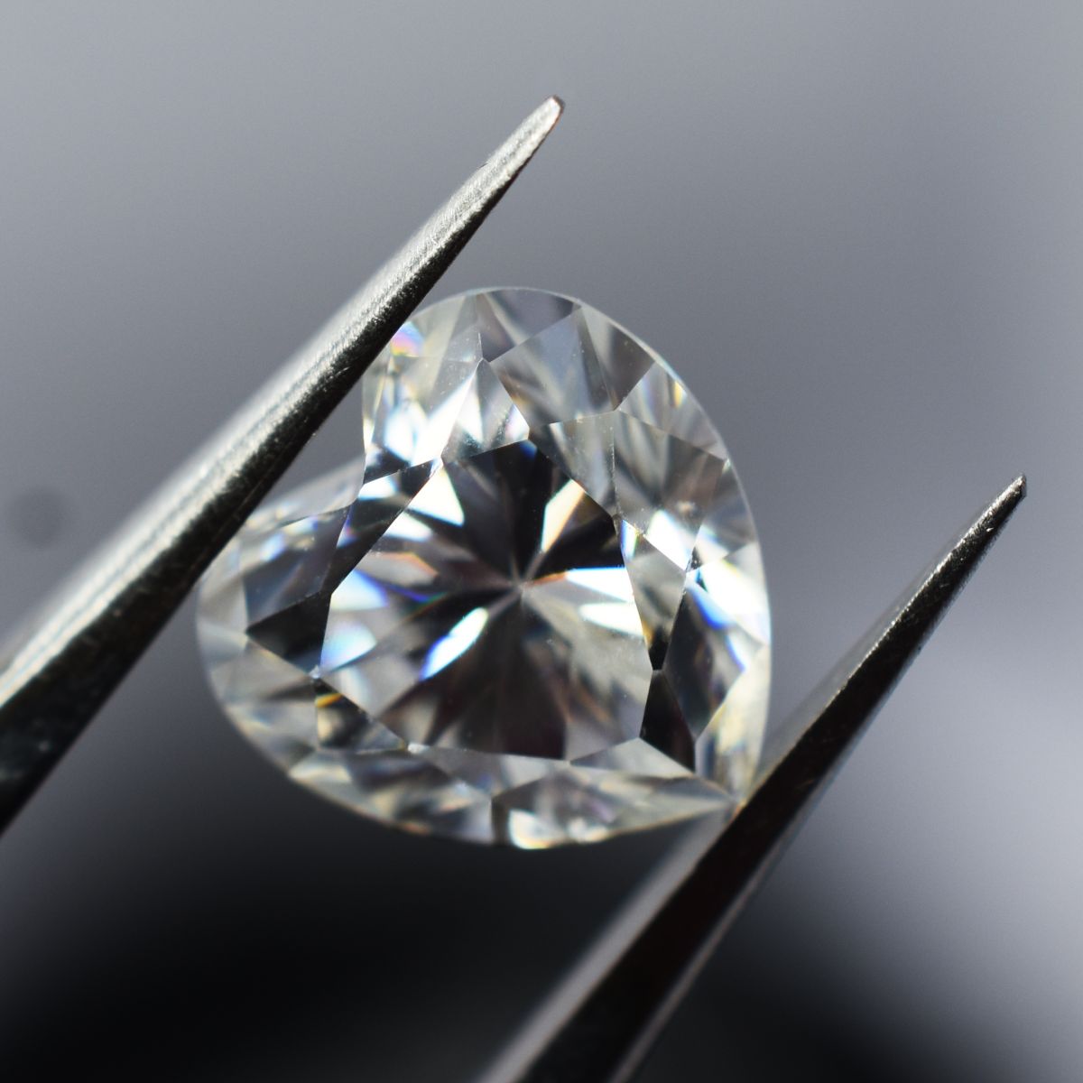 CERTIFIED Moissanite Gemstone 6.5x6.5 MM VVS1 D Color Heart Shape 1 Pcs