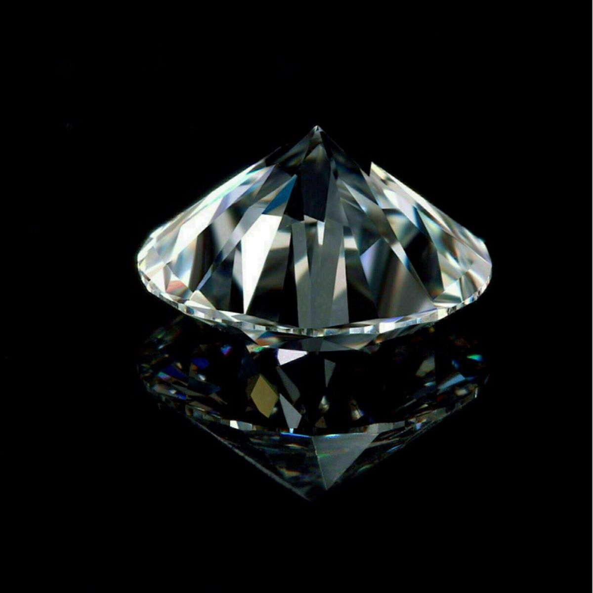 Synthetic 6 mm Moissanite VVSI D Color Round Diamond Cut CERTIFIED