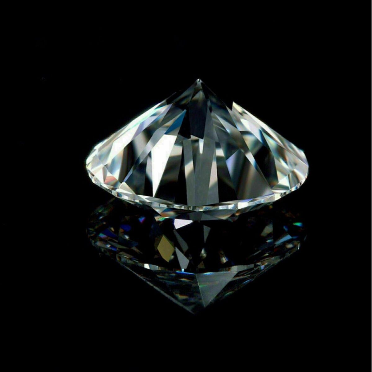 Synthetic Moissanite CERTIFIED VVSI D Color Stunning Round Diamond Cut 3 mm Size