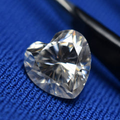 CERTIFIED 1.62 Ct Moissanite Loose Gemstone 1 Pcs VVS1 D Color Heart Cut