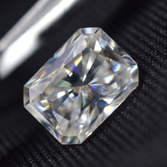 1 Pcs Moissanite VVS1 D Color CERTIFIED Loose Gemstone 4x6 MM Radiant Cut