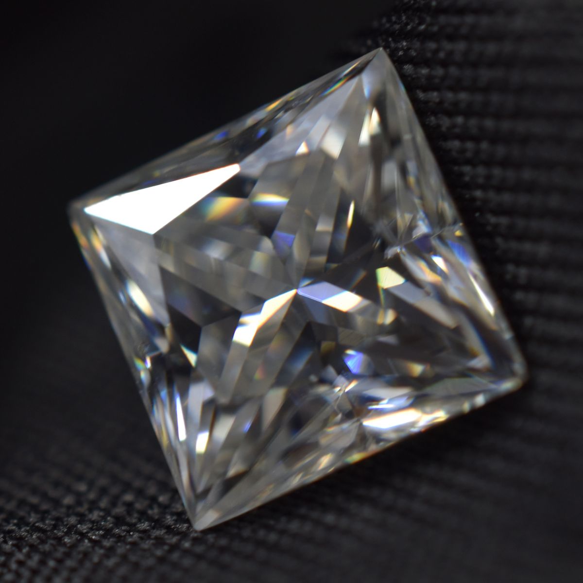 Moissanite 2 Pcs CERTIFIED Gemstone 7.5x7.5 MM VVS1 D Color Pair Of Square Cut