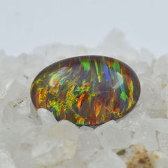 Natural Opal Multi-Color Oval Cut CERTIFIED 12.05 Carat Loose Gemstone