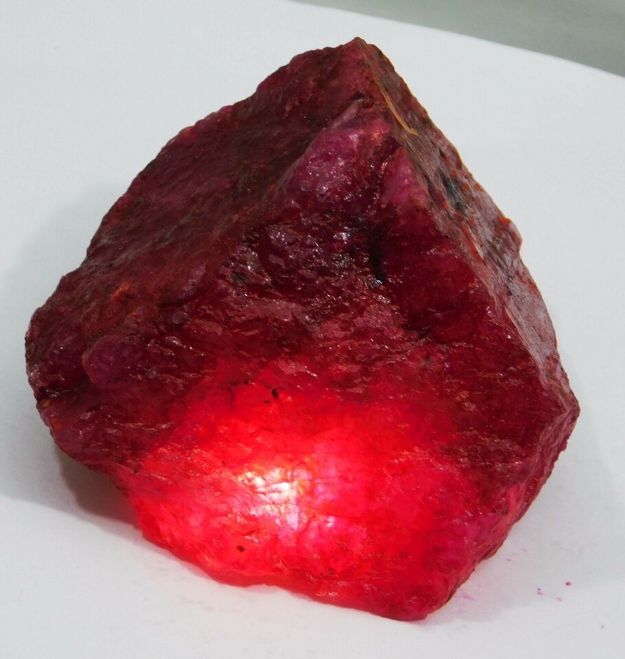 Best Offer 1000 Ct + Certified Ruby Natural Uncut Untreated Pigeon Blood Red Ruby Raw Big Chunk Rough Gems From Africa URZ