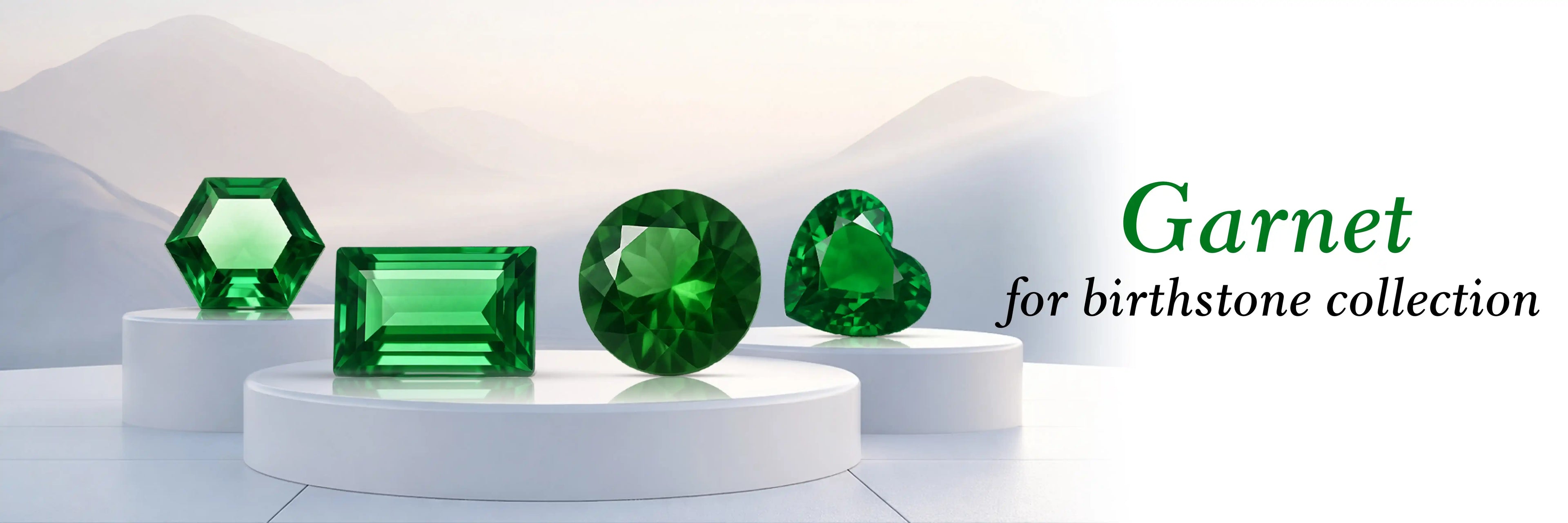 Garnet gemstone collection