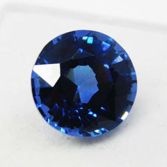 Blue Tanzanite Stone Natural Dark Blue Tanzanite 8.00 Ct CERTIFIED Round Cut Loose Gemstone AAA+ Dark Tanzanite