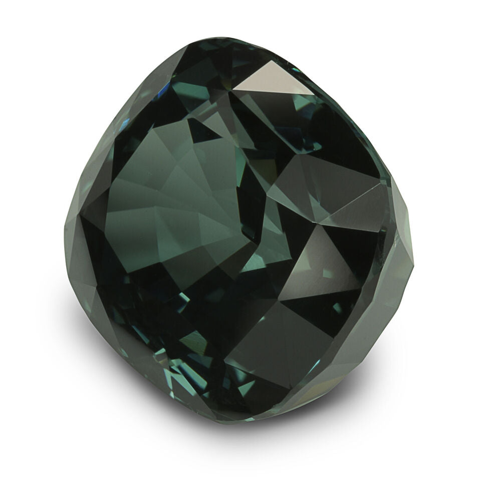 Certified 6.49 Carat Cushion Shape Deep Blue-Green Spinel Natural Loose Gemstone Spinel Known For Brilliance and Sparkle & Affordability