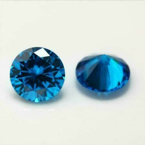 4.50 Carat Blue Aquamarine Natural CERTIFIED Loose Gemstone Round Cut Pair