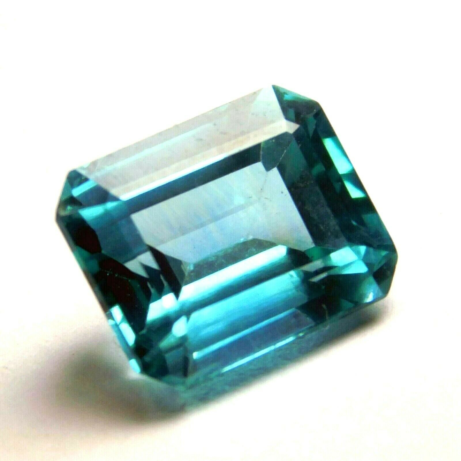 Emerald Shape 6 Carat Natural Green Tourmaline Loose Gemstone Ring Size Gem