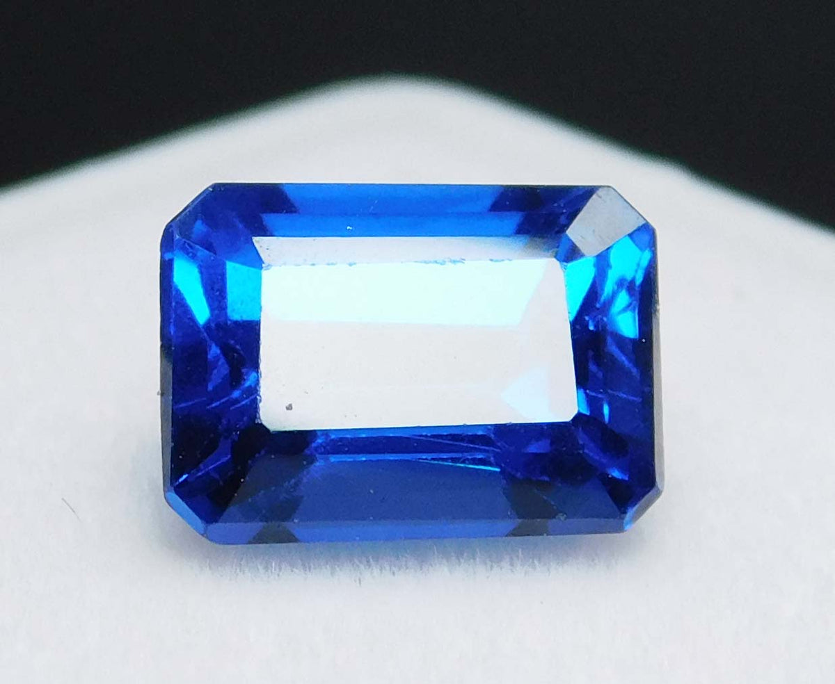 Natural Ring Size Sapphire Blue Emerald Shape 2 Ct Certified Loose Gemstones