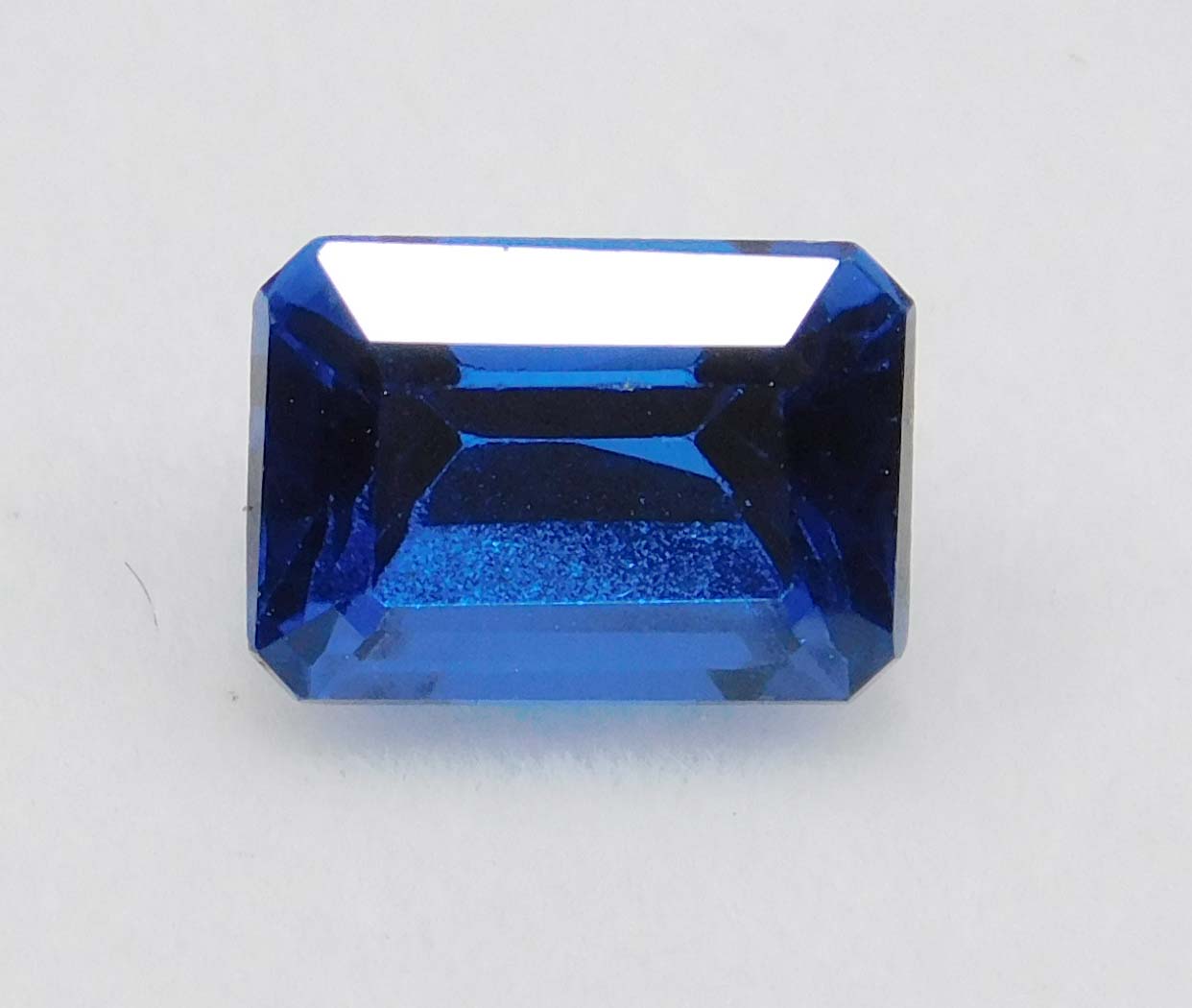 Natural Ring Size Sapphire Blue Emerald Shape 2 Ct Certified Loose Gemstones