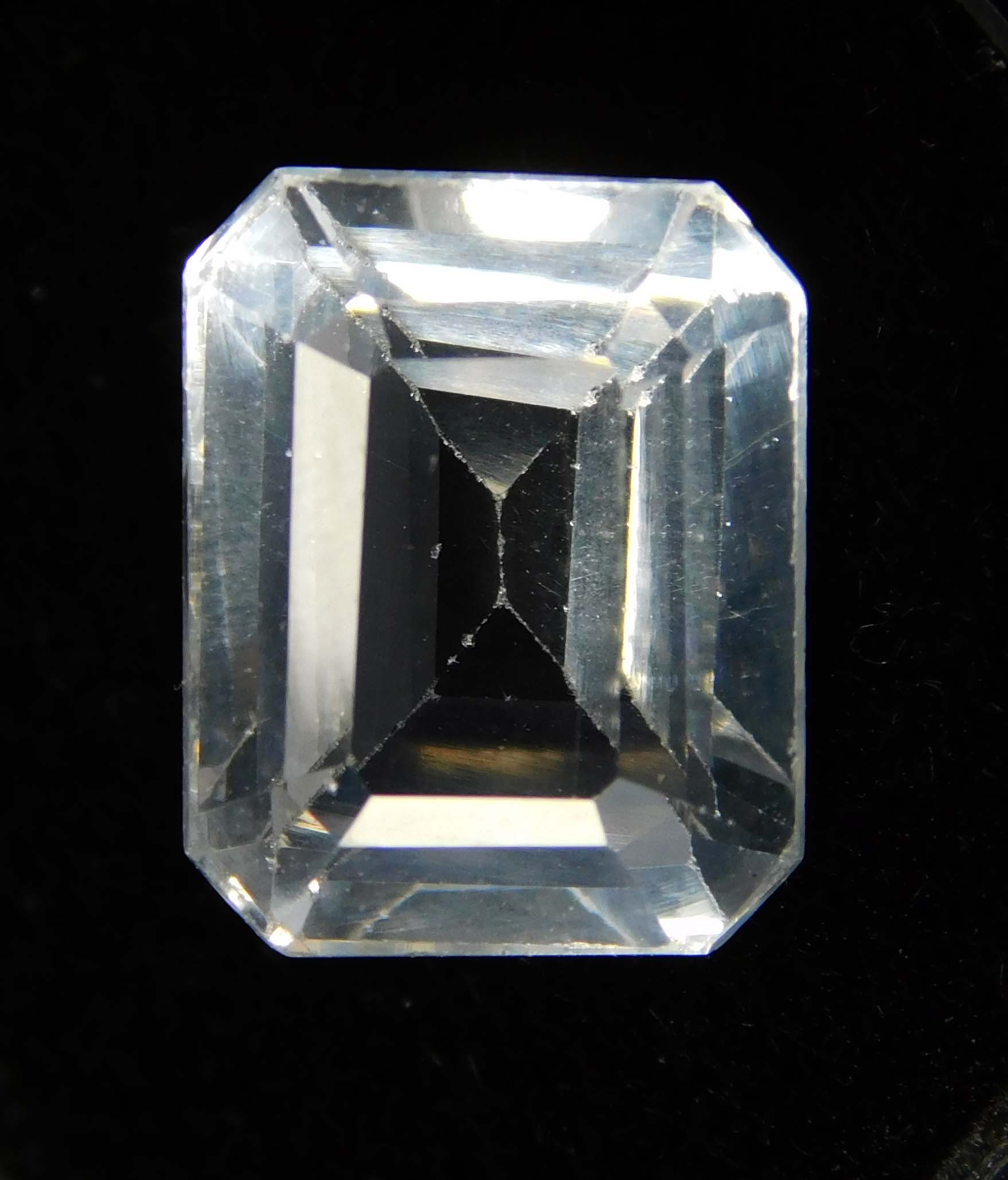 Natural Sapphire White Emerald Shape 7.21 Ct Certified Loose Gemstones