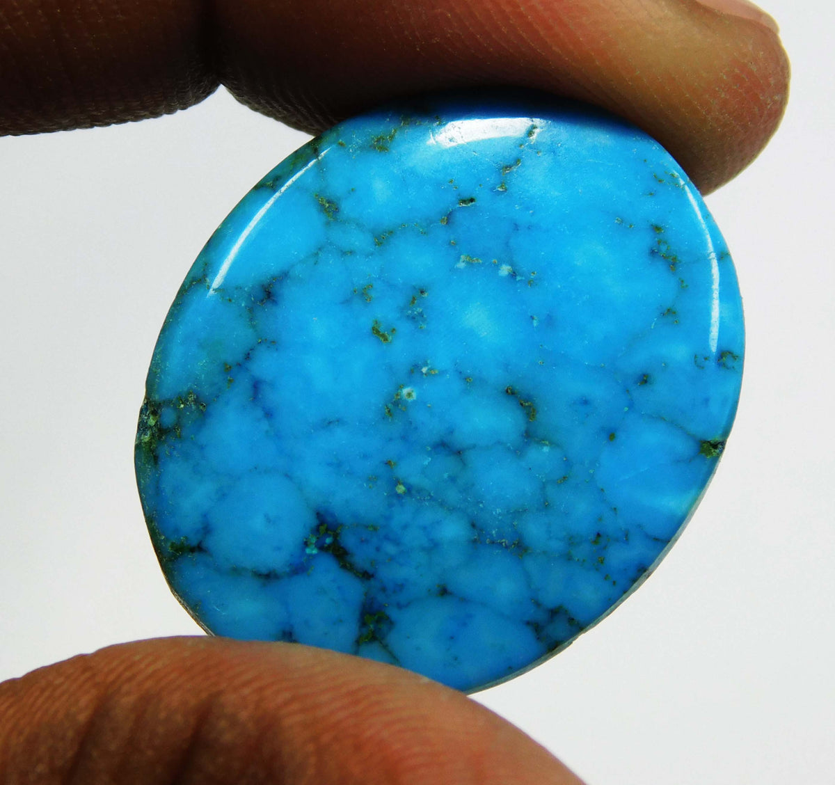 34.00 Ct Natural Blue Turquoise Oval Shape CERTIFIED Loose Gemstones