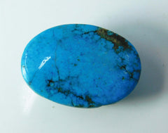 Beautiful Natural Blue Turquoise Oval 33.35 Ct CERTIFIED Loose Gemstones.