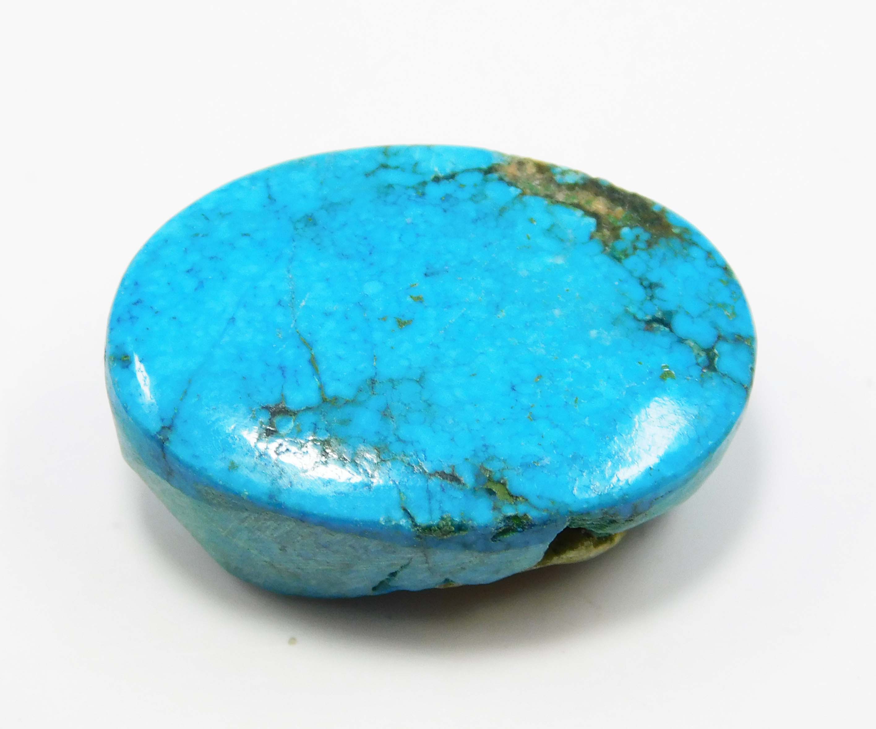 Beautiful Natural Blue Turquoise Oval 33.35 Ct CERTIFIED Loose Gemstones.