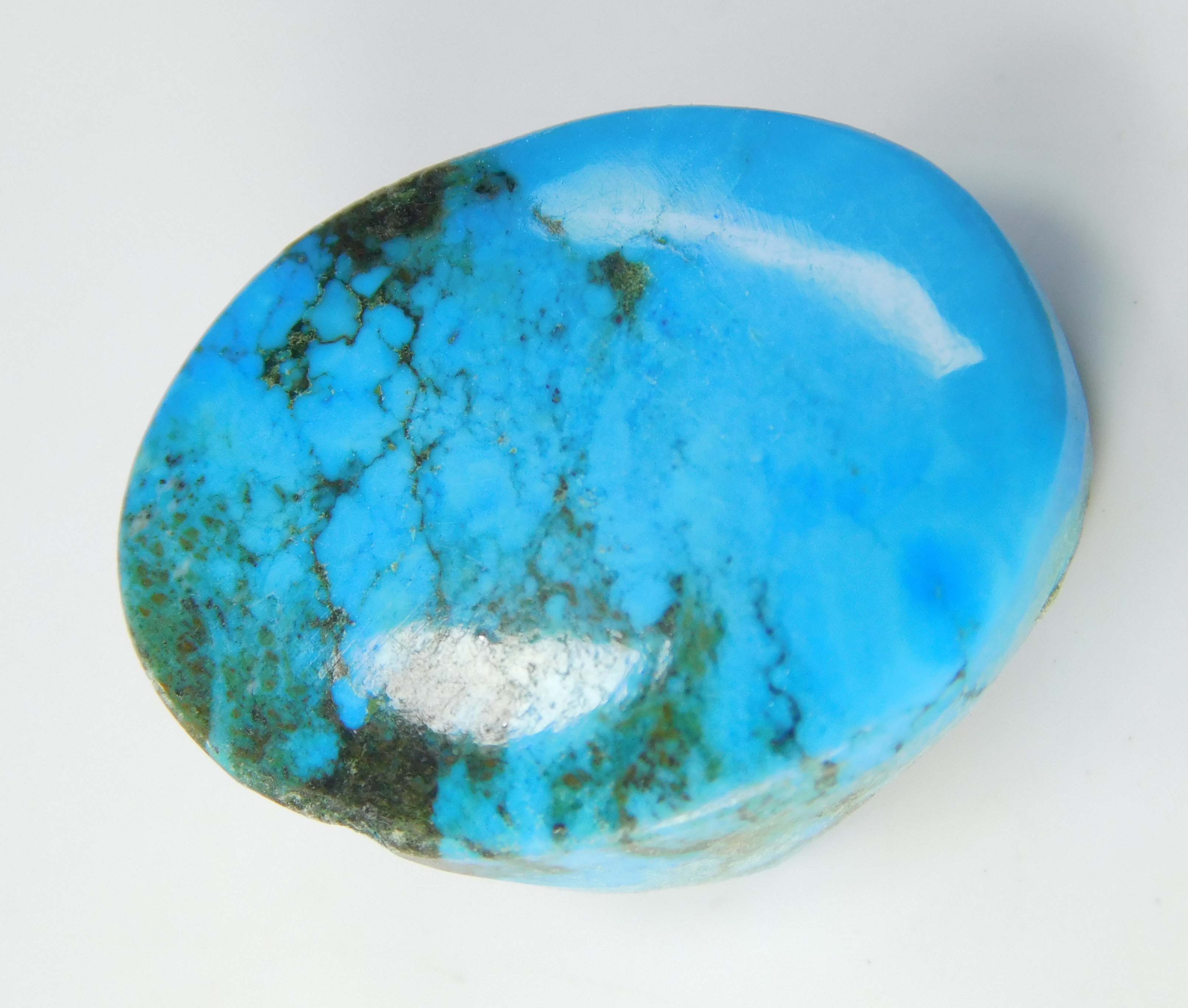 Natural Blue Turquoise Oval Shape 34.60 Ct CERTIFIED Loose Gemstones