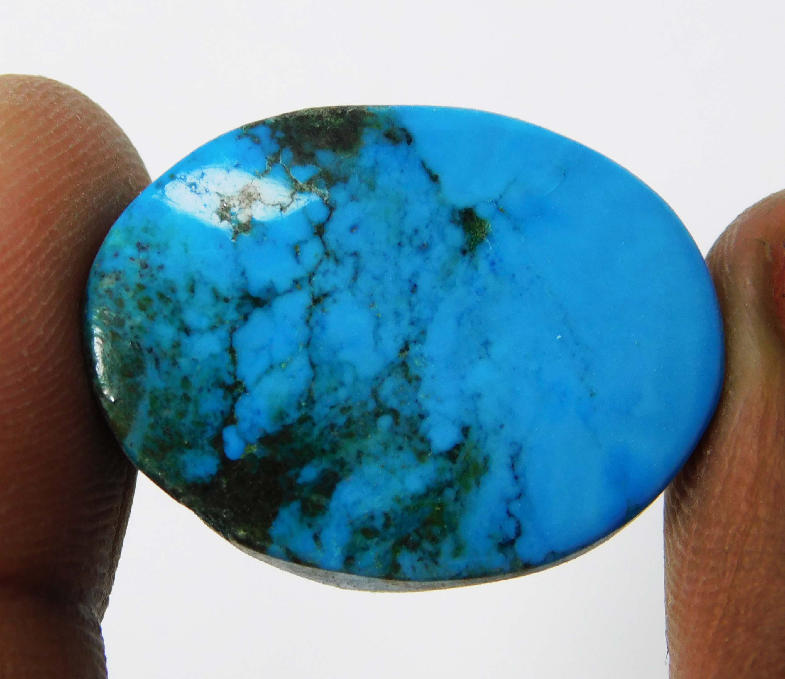 Natural Blue Turquoise Oval Shape 34.60 Ct CERTIFIED Loose Gemstones