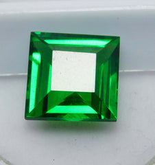 Natural Tourmaline Green Square Shape 9 Ct Certifeid Loose Gemstones