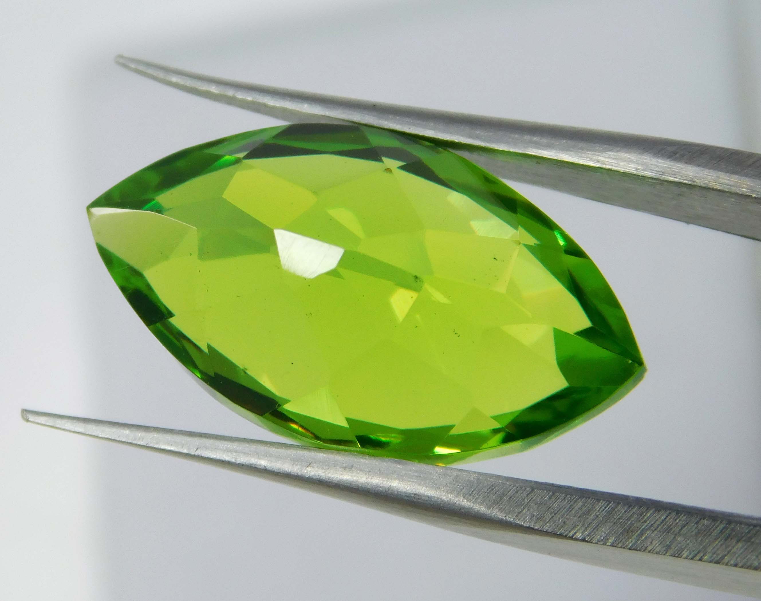 10.20 Ct Natural Genuine Peridot Green Marquise Cut CERTIFIED Loose Gemstones